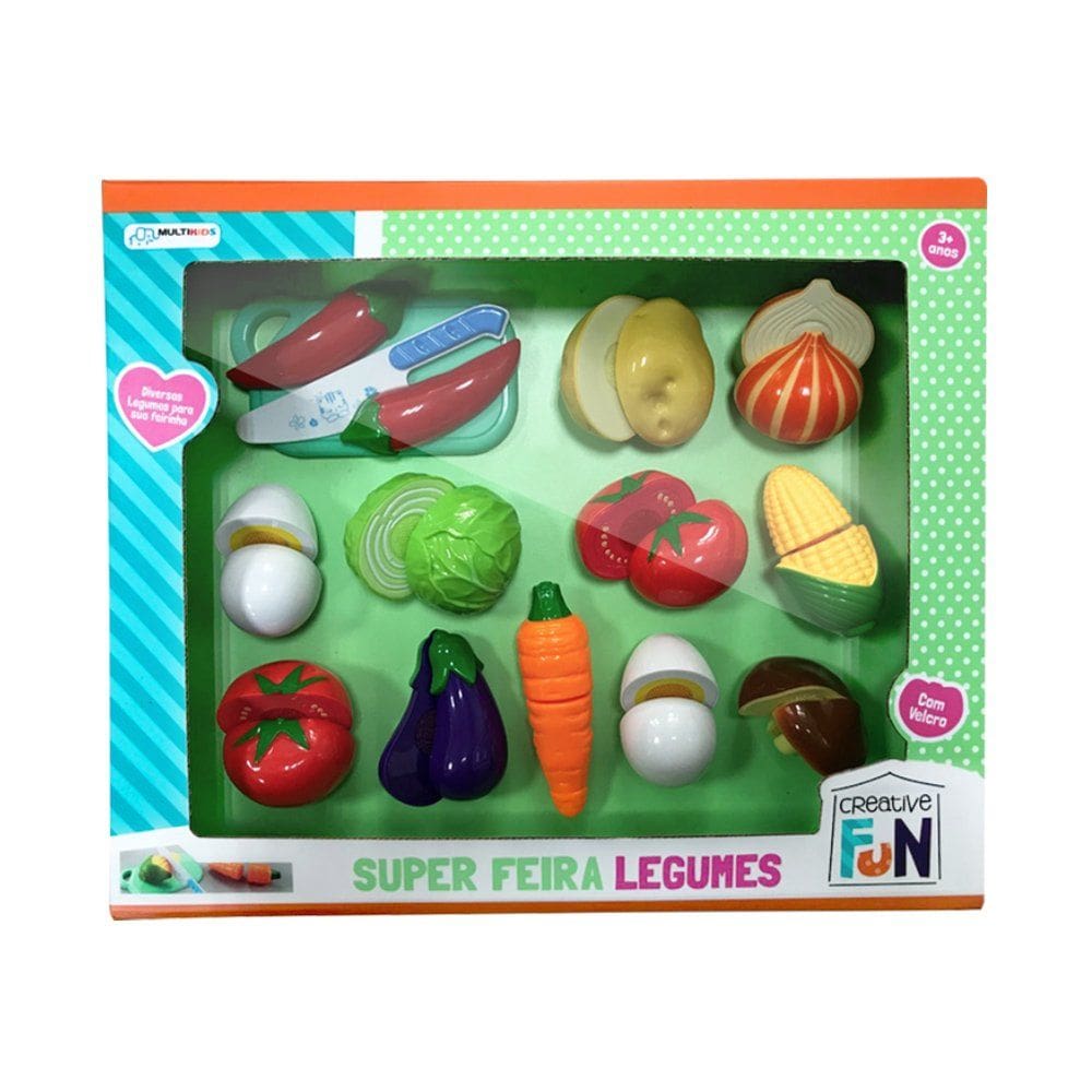 Creative Fun Multikids Super Feira 12 Legumes - BR1110