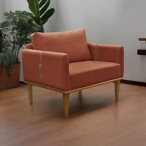 Poltrona Milla Luxo 80 Cm X 82 Cm X 76 Cm Terracota