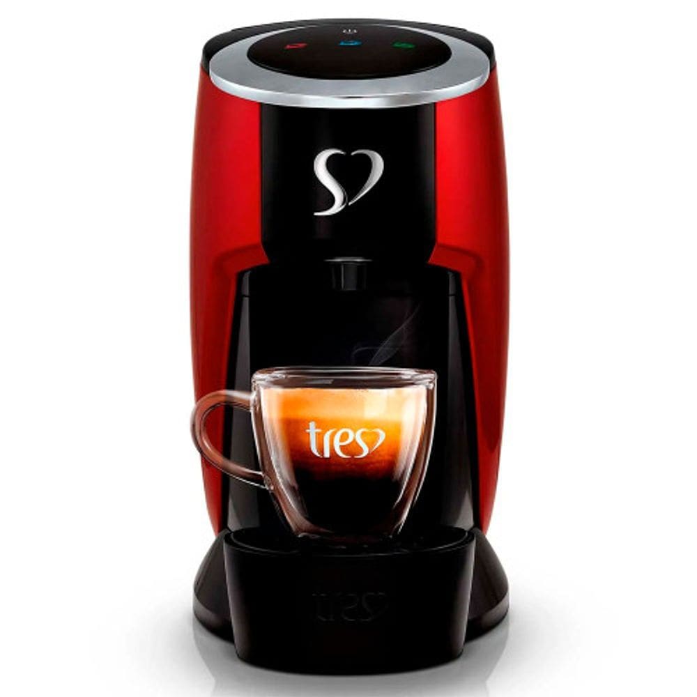 Cafeteira Elétrica Expresso Três Corações Touch Vermelha 220V - 220V