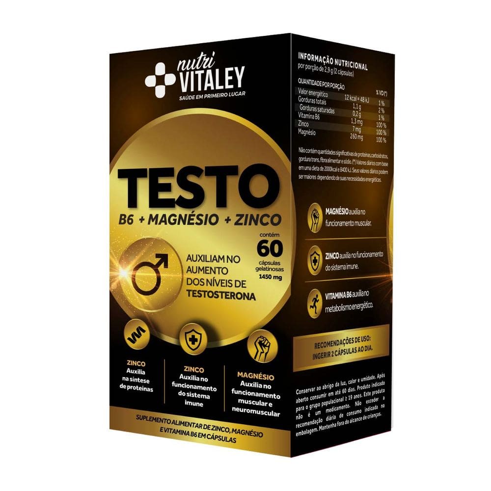 Vitaley Nutri Testo 60 Cápsulas