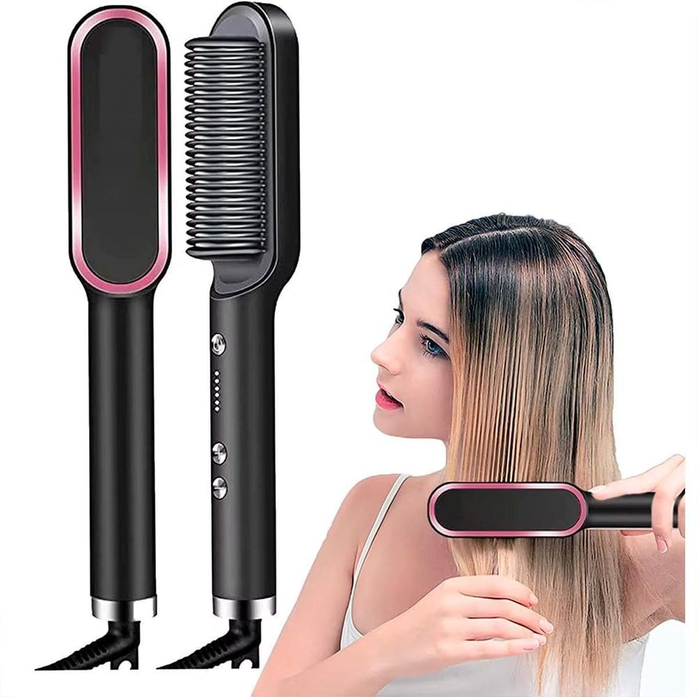 Escova 3 Em 1 Modeladora Secadora Profissional Hair 110/220V