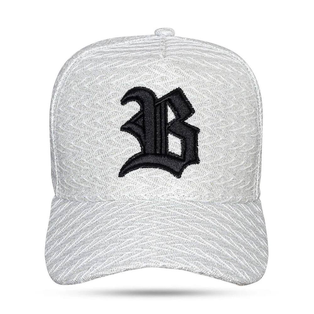 BACK-BONE BBS-H-582GJ-8oz」 Boné Snapback Preto Backdrop Beer Branco