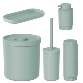 Porta Escova Sabonete Escova de Vaso Sanitário Verde - OU