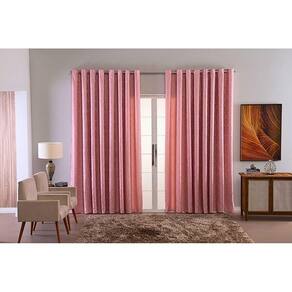 Cortina Sala Quarto Decoraçao Jacquard Em Tecido 5,00X2,80