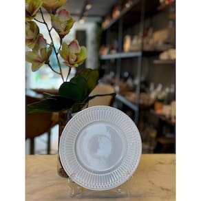 Prato para sobremesa Roma branco Porto Brasil