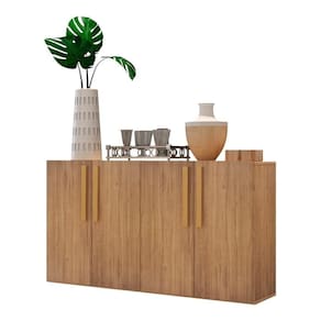 Aparador Buffet 4 Portas Suspenso Viena Rustic/natural