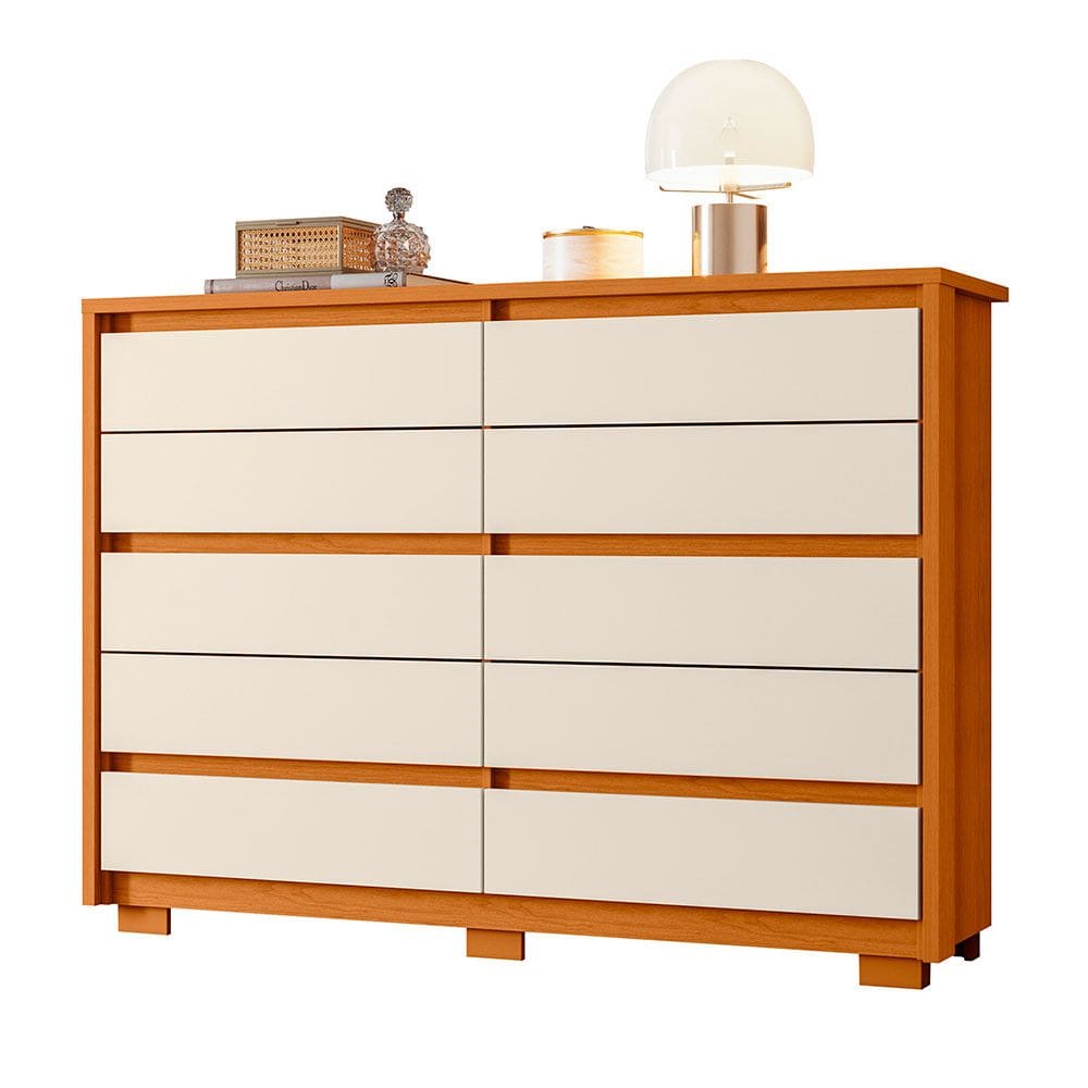 Cômoda Duetto com 10 gavetas Albatroz