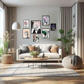 Kit 7 Quadros Decorativos Mulheres Surrealismo - Com Vidro