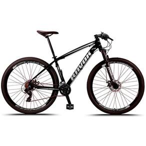 Bicicleta Aro 29 Alumínio Freio A Disco 27 Velocidades Alavanca Cor:cinza;tamanho:21"