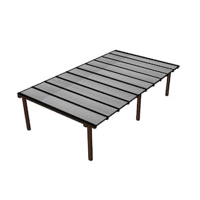 Kit Policarbonato Cinza Refletivo 6mm 7,00m X 6,00m - Perfis Naturais