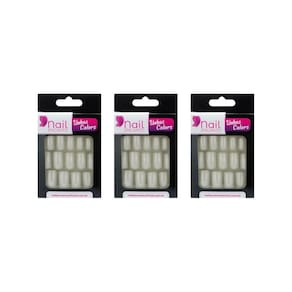 Unhas Postiças Nil Encanto Colors Longa Perola Com 24Un- 3Un