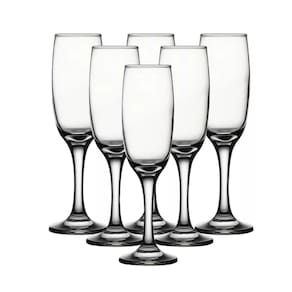 Jogo 6 Taças Para Champanhe Vidro Prime Eden 190ml - Glass