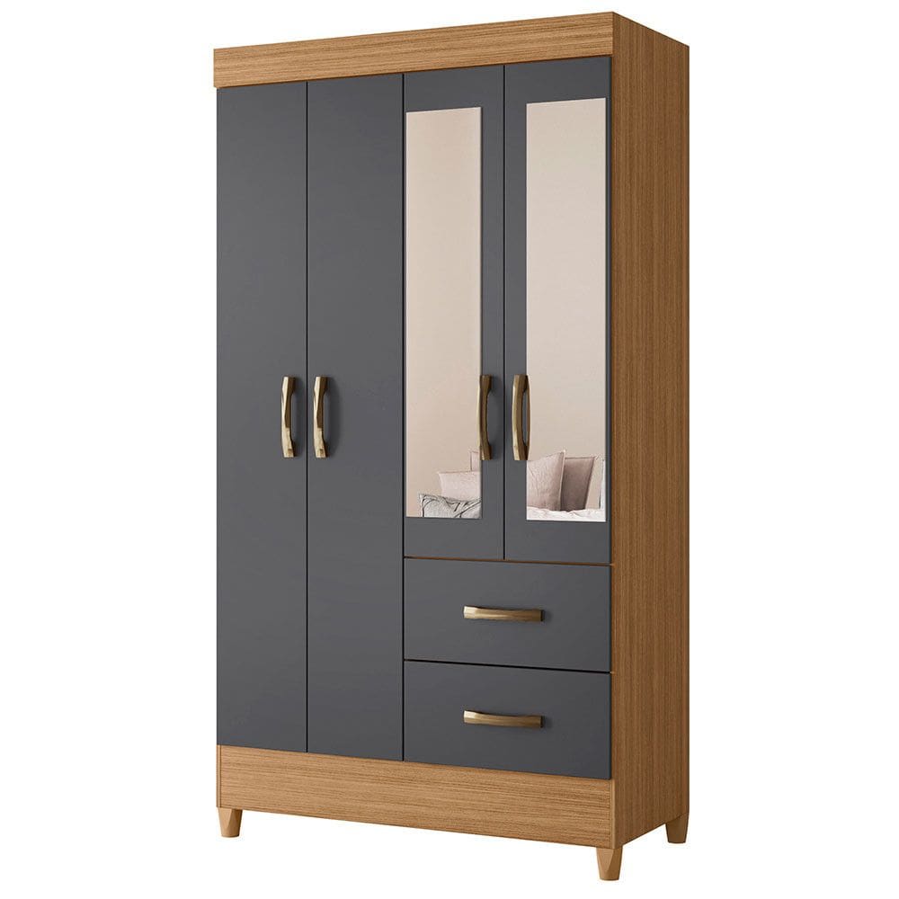 Guarda Roupa Mobi 4 Portas Albatroz Moveis