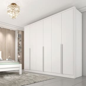 Guarda Roupa Casal 6 Portas 6 Gavetas - Fortuna-Neve - Tcil Móveis