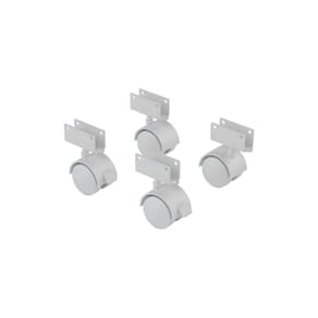 4 Rodinha para Berço Rodízio Roda Chapa U 15mm 100kg