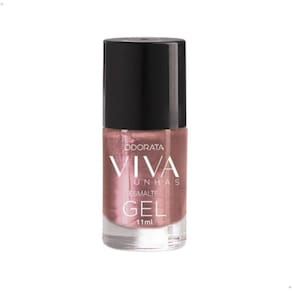 Esmalte Em Gel Riqueza Rosado Cintilante Não Precisa Cabine