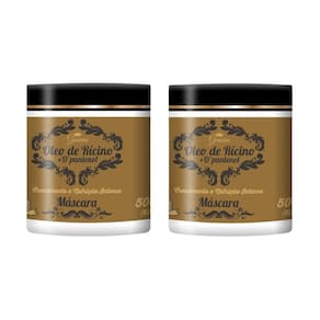 Mascara Maxihair 500G Oleo De Ricino+D` Pantenol - Kit C/2Un