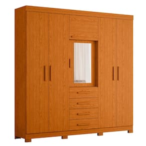 Guarda Roupa Virtus Casal 5 Portas com Espelho Albatroz