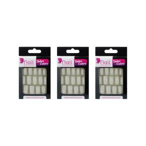 Unhas Postiças Nil Encanto Colors Longa Perola Com 24Un- 3Un
