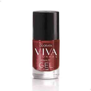 Esmalte Em Gel Sedução Vinho Cintilante Não Precisa Cabine