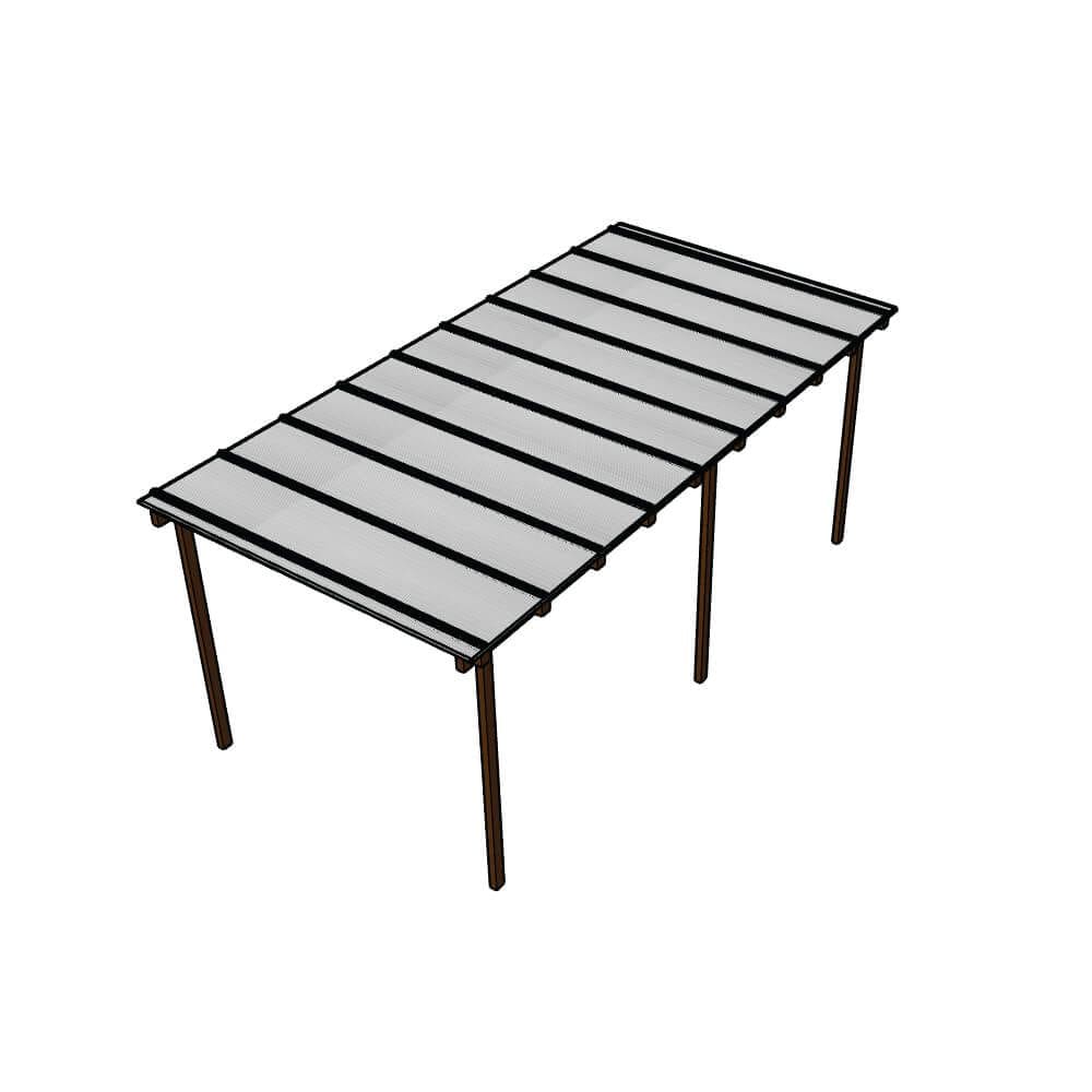 Kit Policarbonato Branco Refletivo 6mm 6,00m x 3,00m - Perfis Naturais