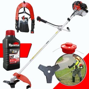 Roçadeira Profissional Com ÓLEO LUBRIFICANTE 2T RT43-L RT43L RT-43L Toyama À Gasolina 43cc 1,7HP 10.000RPM Alta Performance e Potência
