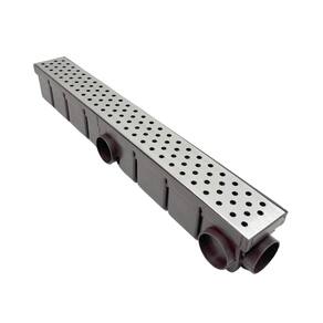 Ralo Externo Quintal 6x50 Inox 304 Perfurado Bol Cocho Marrom