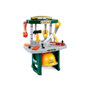 Kit Ferramenta Infantil Oficina Mecânica Bancada 54 Peças