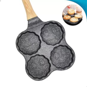 Panela 4 Partições Antiaderente Omelete E Bacon Com Garantia