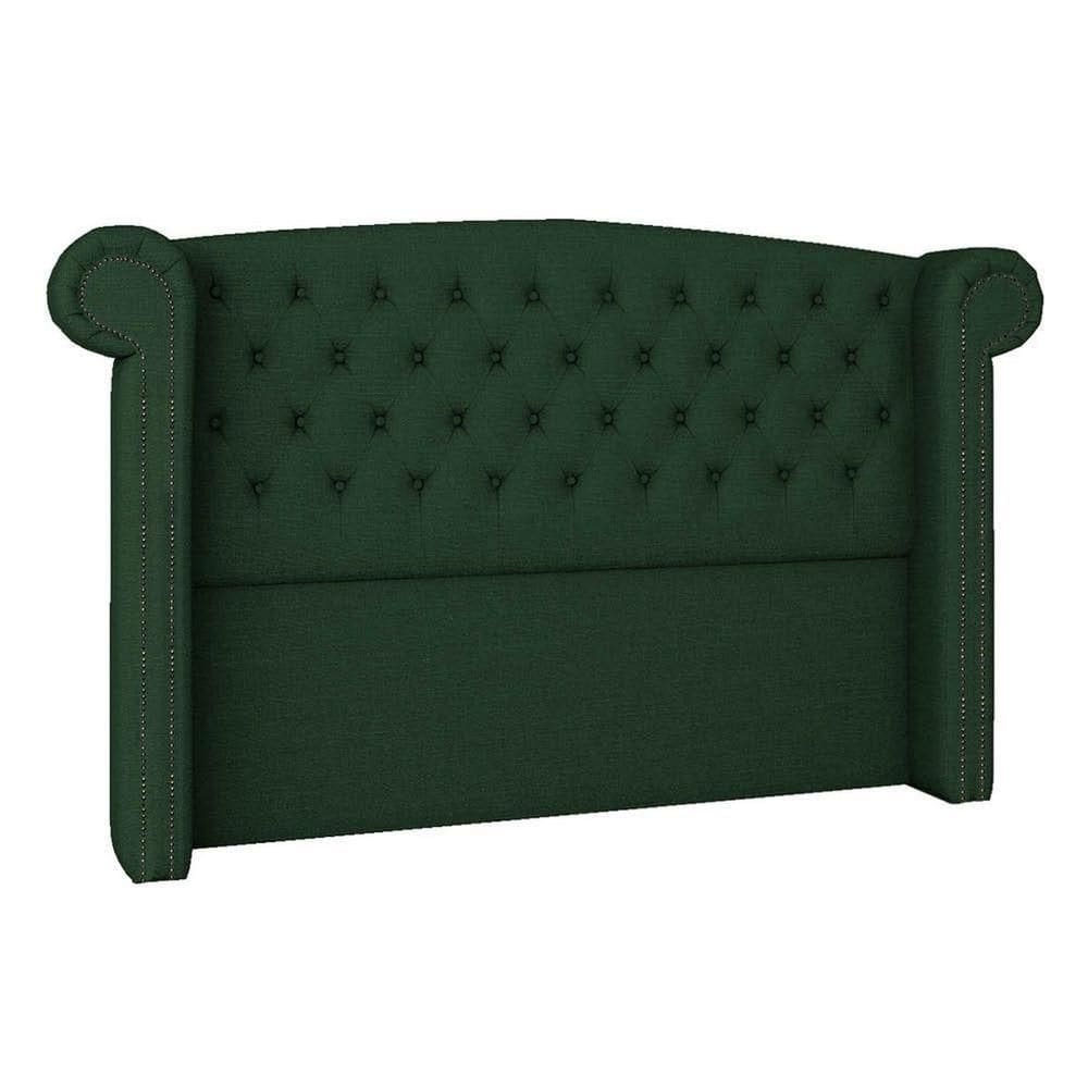 Cabeceira Solteiro Lyon P04 100 Cm Suede Verde Tca 947