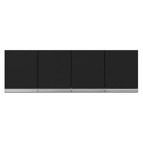 Armário De Cozinha Aéreo Andréia 160Cm 4 Portas Preto
