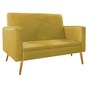 Namoradeira Decorativa Bella Palito Mel Suede