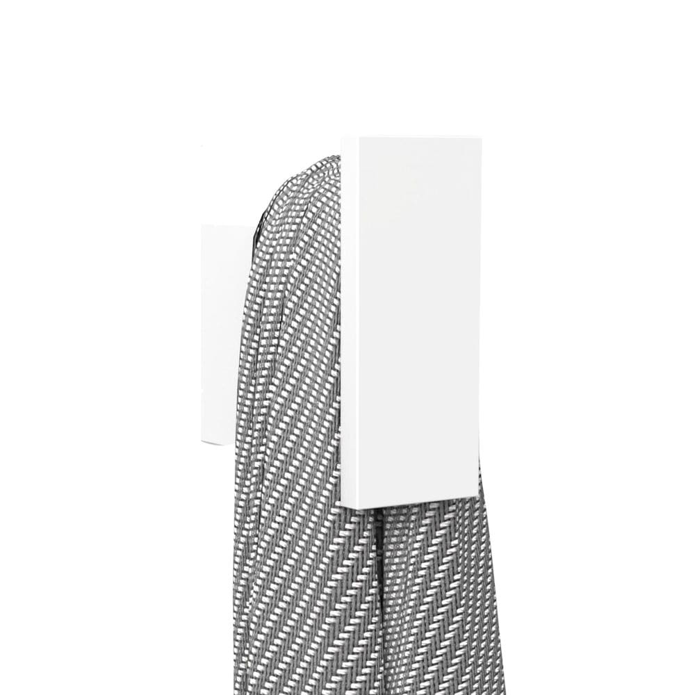 Cabide De Parede Banheiro Branco Dupla Fixação F.Master