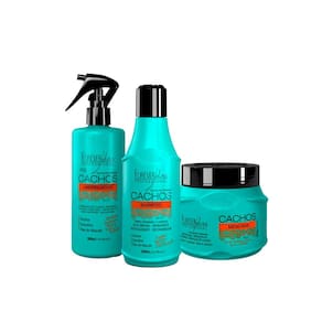 Kit Cachos Shampoo Máscara 250g e Umidificador Forever Liss