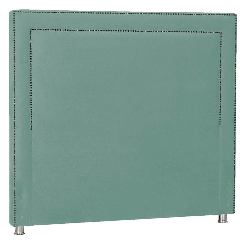 Cabeceira Solteiro Moscou P04 90 Cm Suede Turquesa