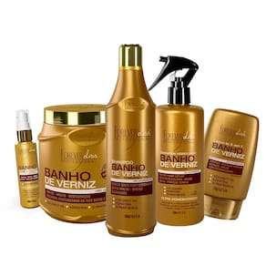 Kit Banho de Verniz Forever Liss Shampoo 500ml e Mascara 1k