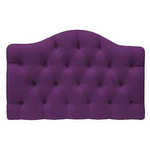 Cabeceira Suspensa Imperatriz 90 Cm Solteiro Suede Roxo