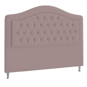 Cabeceira Casal ághata P04 140 Cm Suede Rosê Tca 949