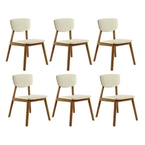 Kit 06 Cadeiras De Jantar Bruna C03 Cor Caramelo