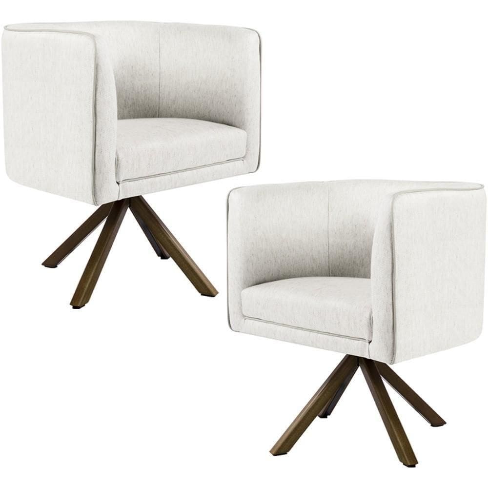 Kit 02 Poltronas Betina D02 Bege C-443