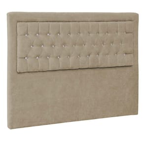 Cabeceira Casal Iasi P04 140 Cm Suede Bege Tca 941