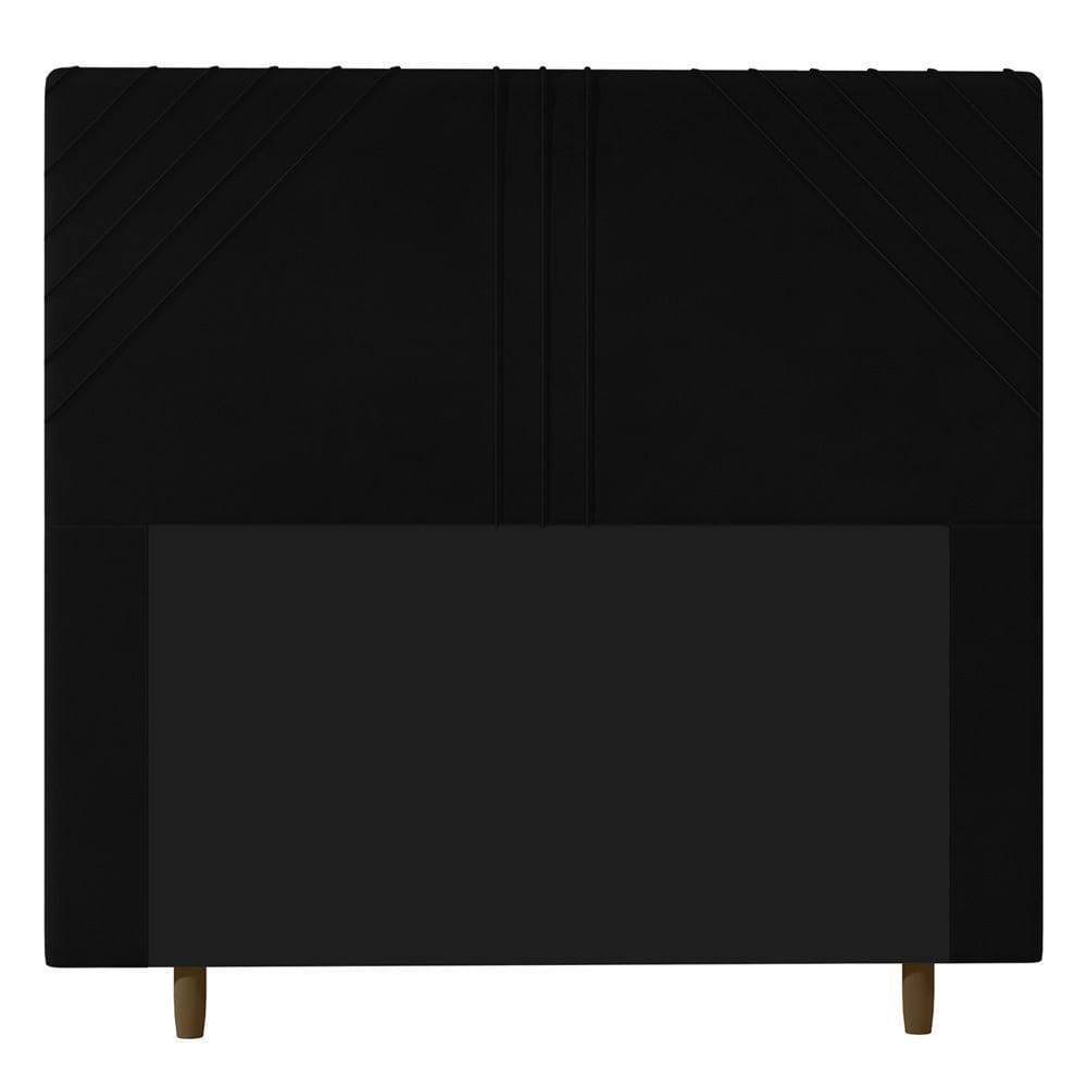Cabeceira Cama Box Casal Lisboa 140cm Corano Preto