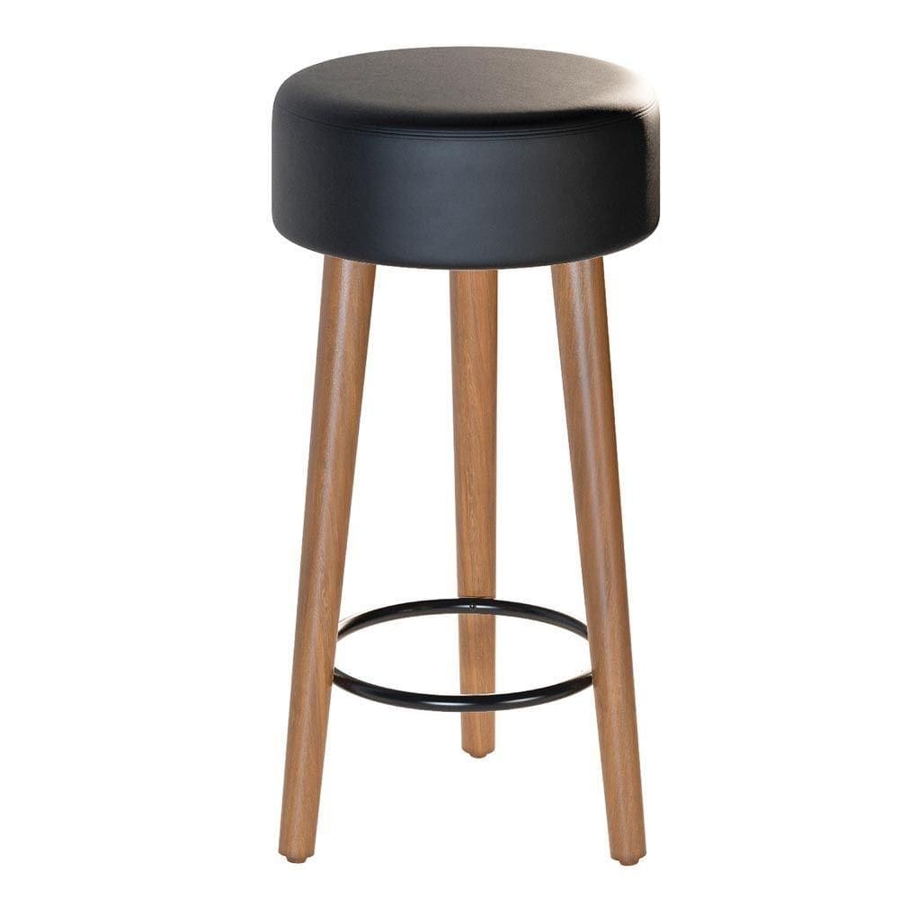 Banqueta Baixa Cozinha Paris D-33 Rosqueáveis Preto
