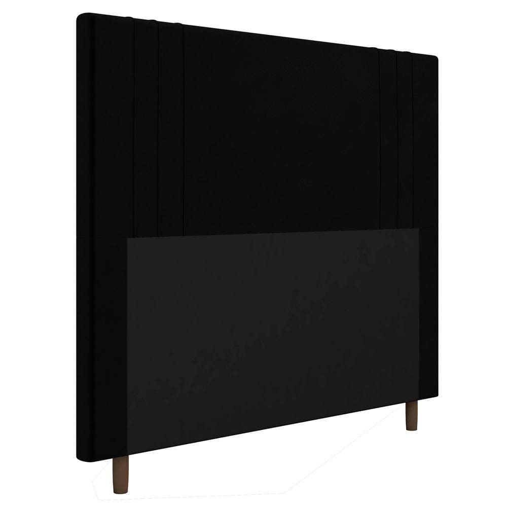 Cabeceira Cama Box Casal Ferrara 140cm Corano Preto