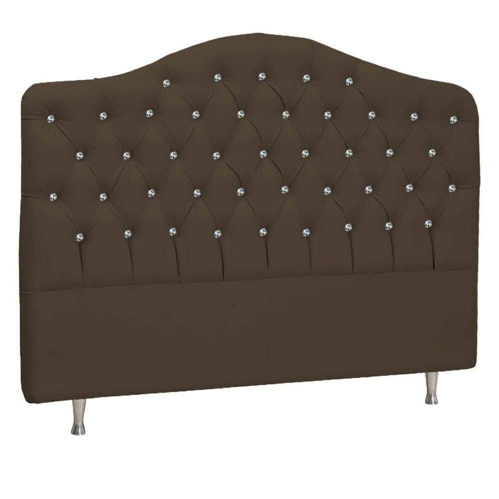 Cabeceira Solteiro Florence P04 100 Cm Suede Marrom Tca 942