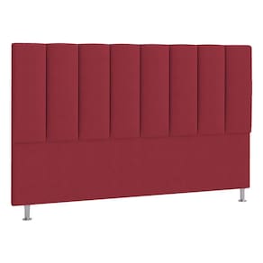 Cabeceira Solteiro P04 100 Cm Suede Vermelho Tca 53