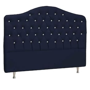 Cabeceira King P04 195 Cm Suede Azul Marinho Tca 948