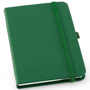 Caderneta 9X14Cm 80 Folhas Sem Pauta Lagos Topget - Verde