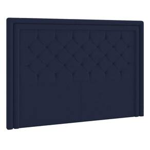 Cabeceira Solteiro P04 100 Cm Suede Azul Marinho Tca 948