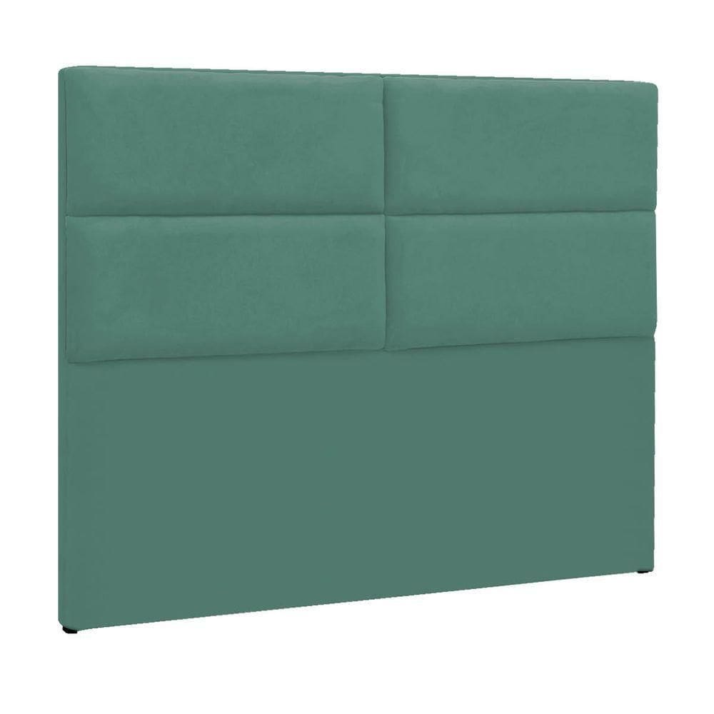 Cabeceira Casal Berlim P04 140 Cm Suede Turquesa Tca 946